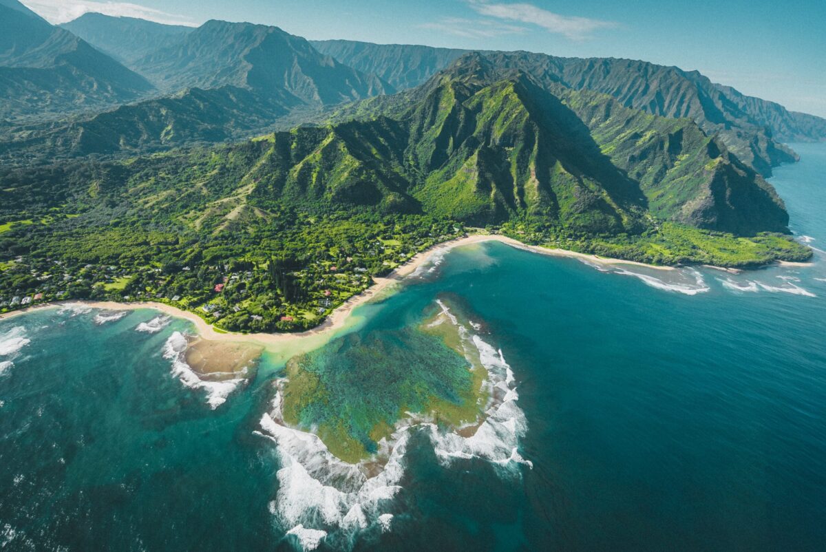 Aloha-Hawaii Surf Surf Playa de la etiqueta engomada islas tropicales Maui Kona Kauai