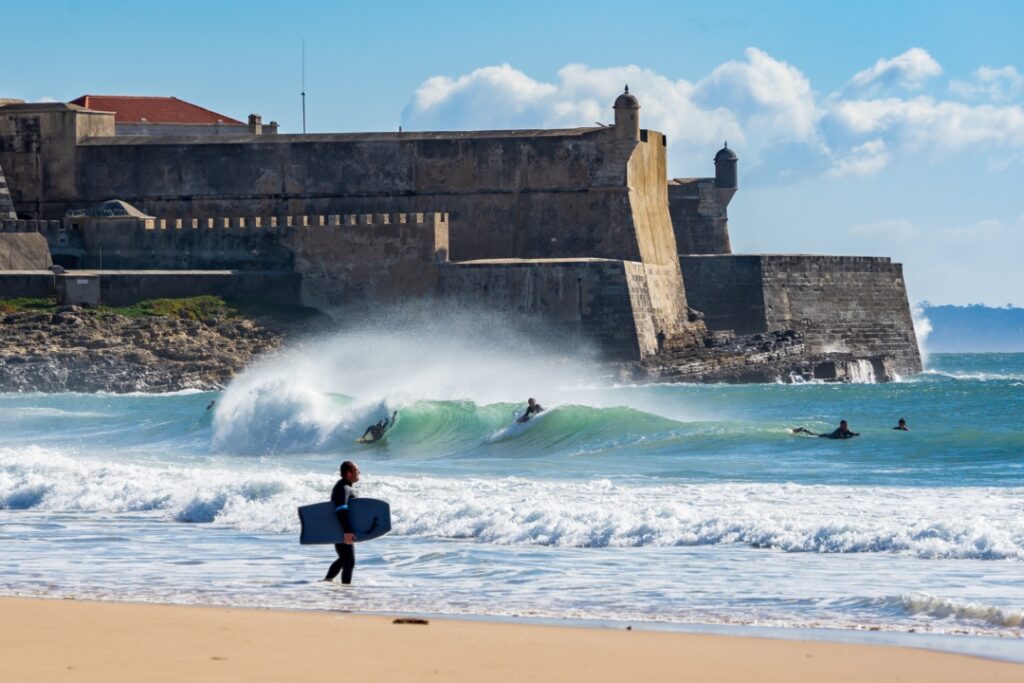 Surf in Cascais near Lisbon, Portugal