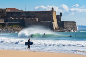 Surf in Cascais near Lisbon, Portugal