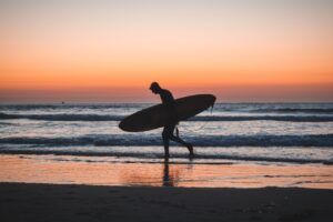 Surfing in California, United States